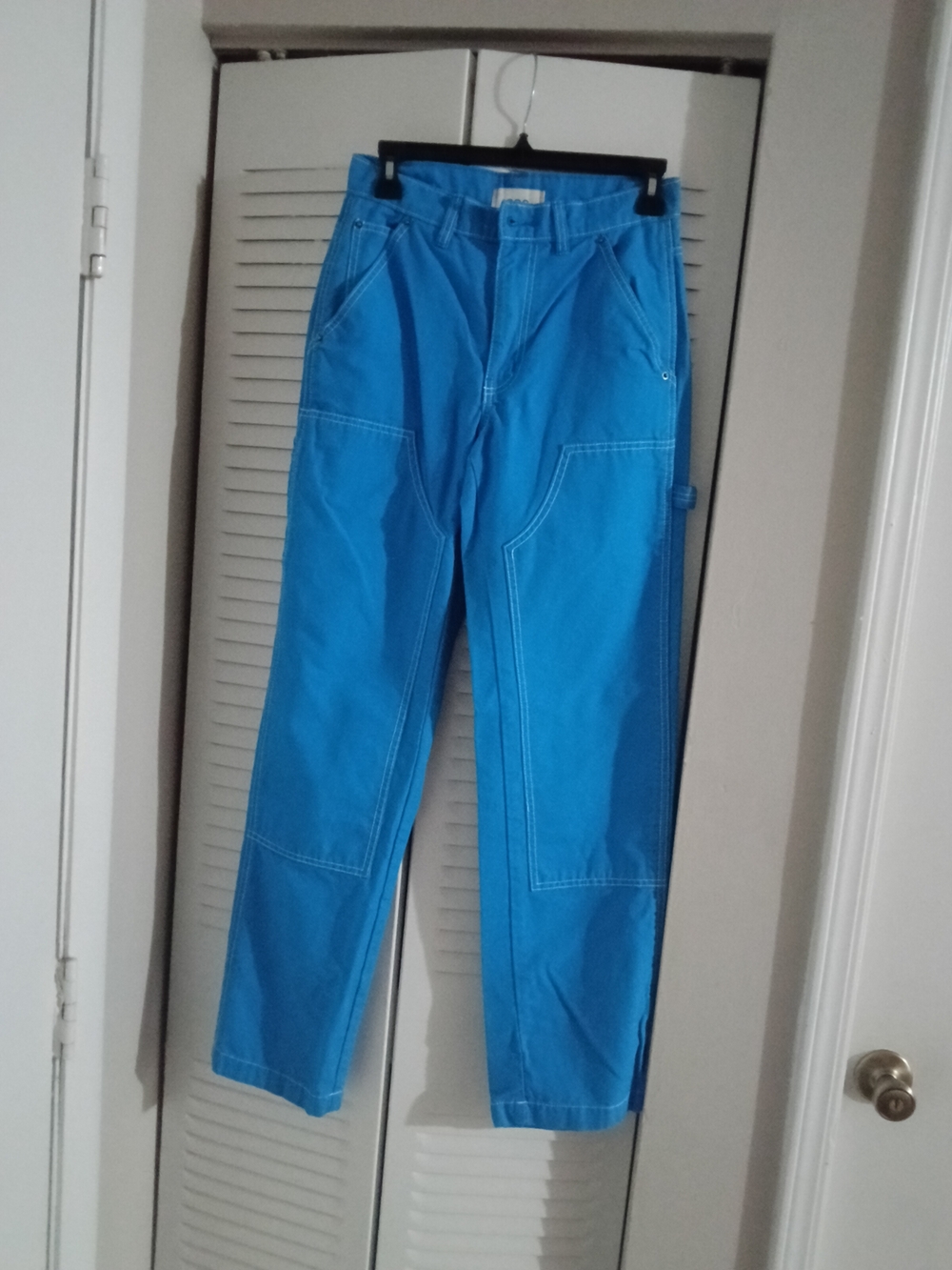 BDG Bright Blue Straight-Leg Utility Pants